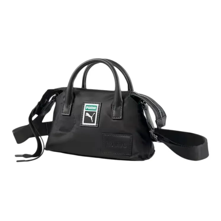 PUMA Polyester Shoulder Bag Crossbody Bag Handbag Mini Women's Black-0