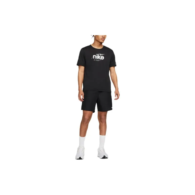 Nike T Shirts Men Black-2