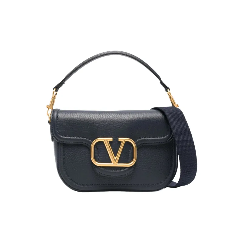 Valentino Calfskin Shoulder Bag Crossbody Bag Handbag Women's Marine Blue-0