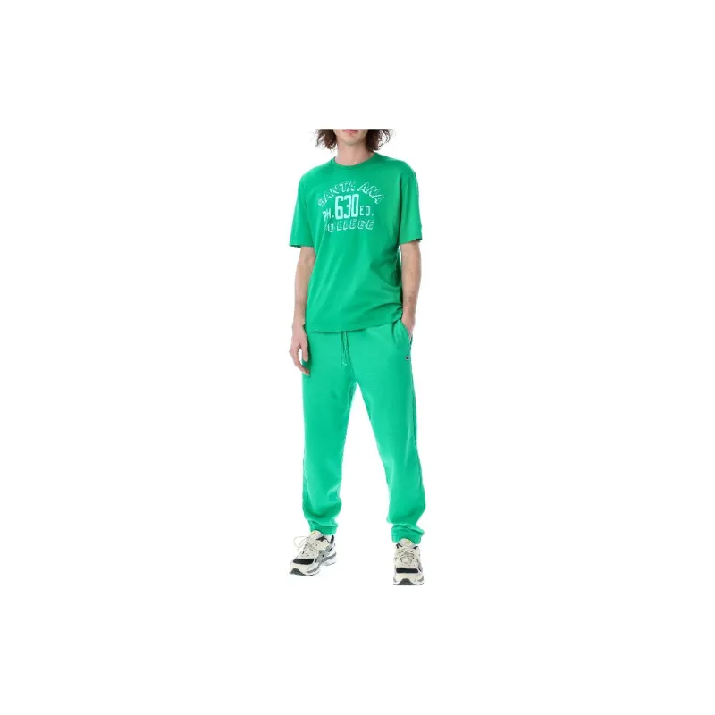 Champion Logo Patch Tapered Drawstring Track Pants-1