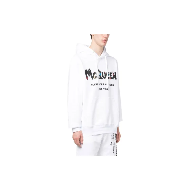 Alexander McQueen Sweatshirts Men White-3