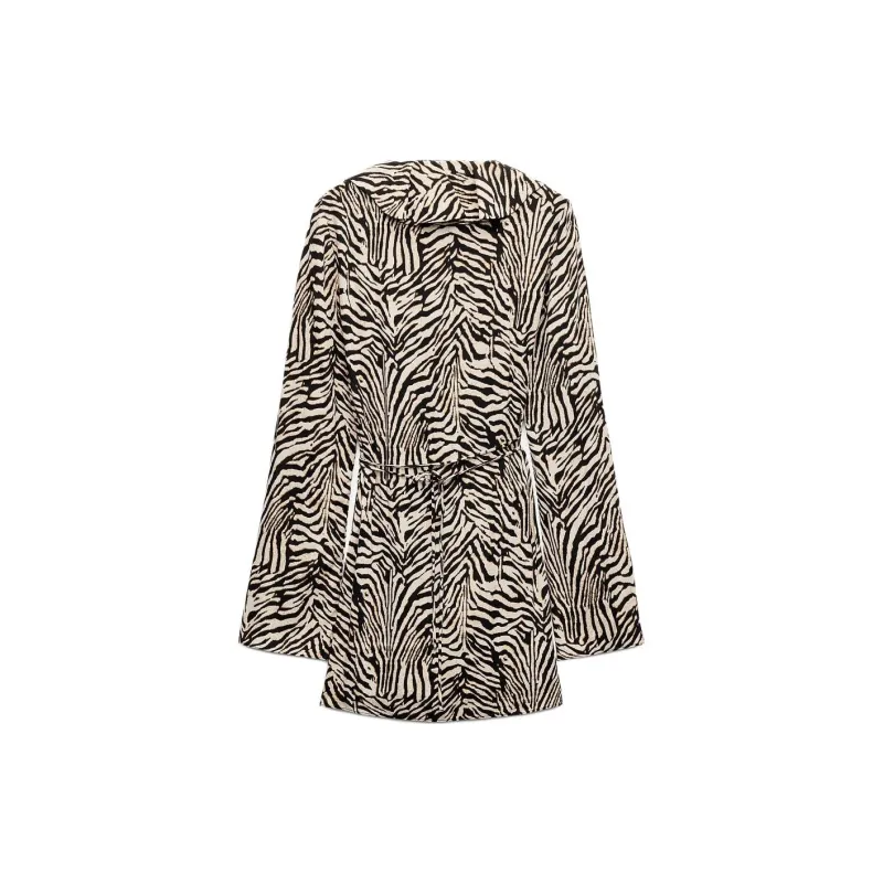 ZARA Trf Long-Sleeved Dresses Women's White-1