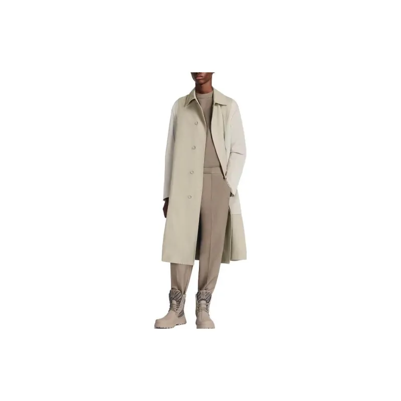DIOR Trench Coats Men Beige-4