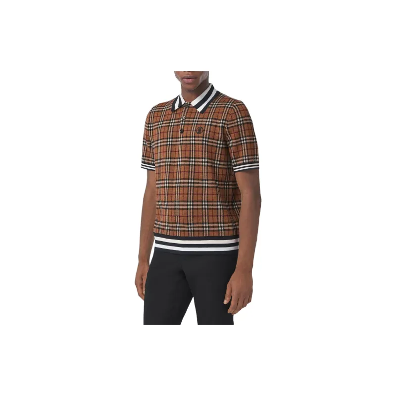 Burberry Polo Shirt Men's Brown-3