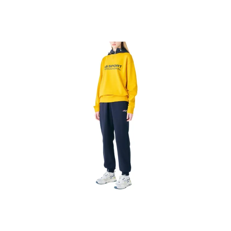 FILA Knitted Sweatpants Unisex Black-4