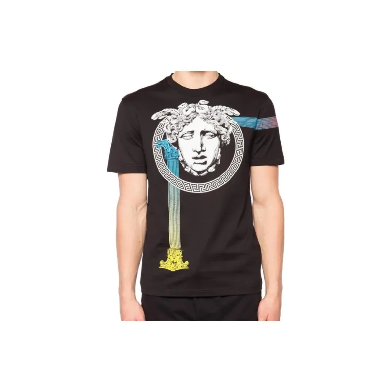VERSACE T Shirts Men Black-2