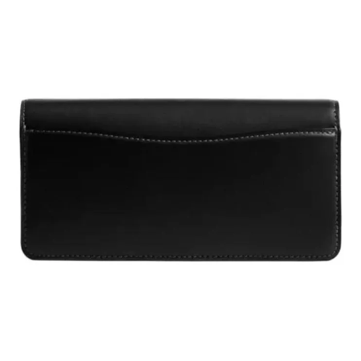COACH Calfskin Wallet, Crossbody Bag, Shoulder Bag Trumpets Women's Black-2
