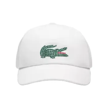 LACOSTE Cotton Baseball Caps Unisex White