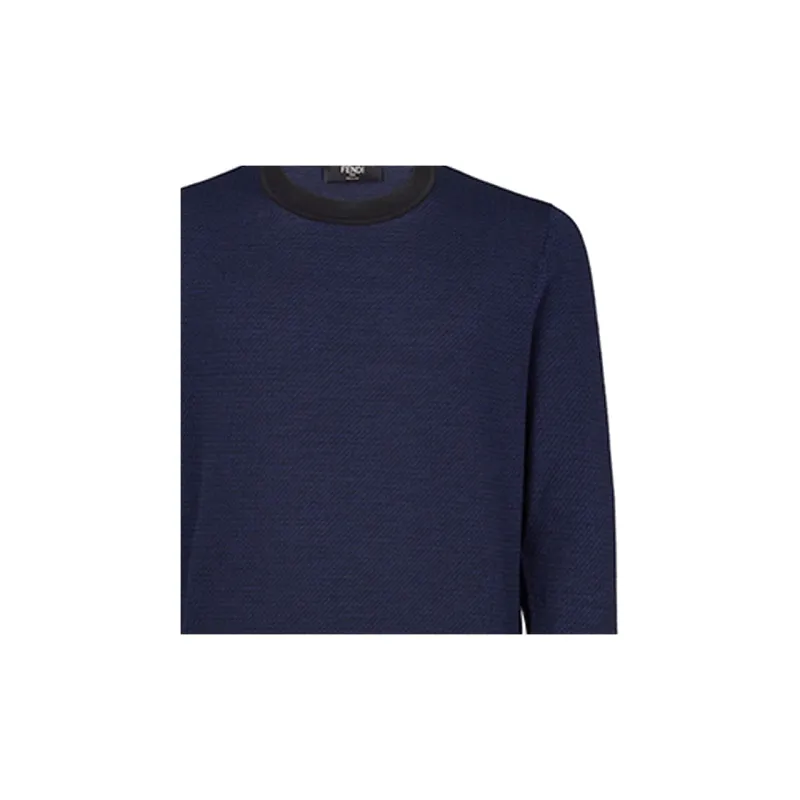 FENDI Sweaters Men Blue Black-4