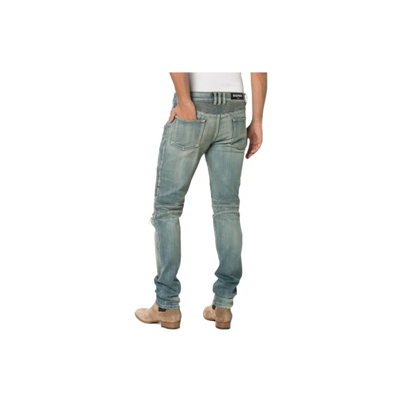 BALMAIN Jeans Men Blue-3