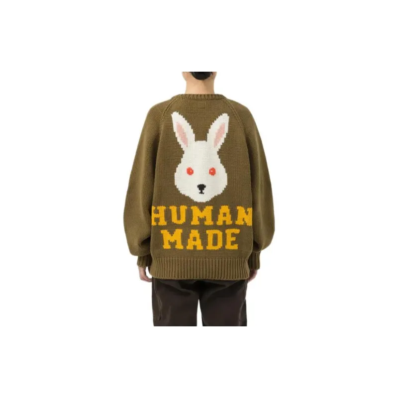 HUMAN MADE Rabbit Raglan Knit Sweater-3