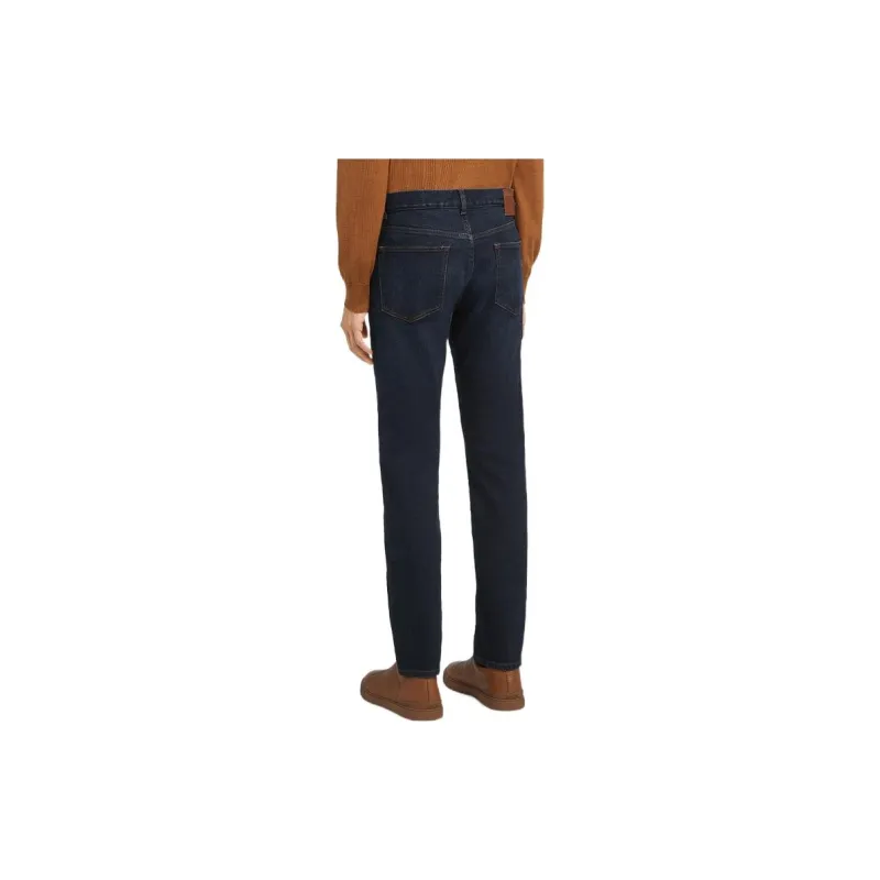 Ermenegildo Zegna Logo Patch Straight Leg Jeans-2
