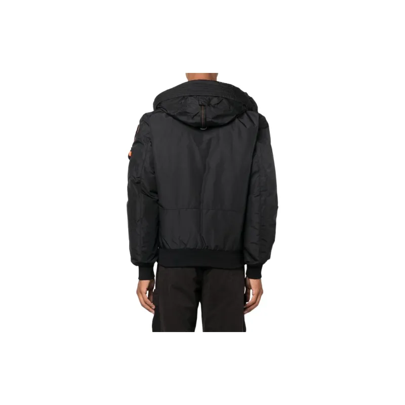 PARAJUMPERS Logo Patch Hooded Jacket-4