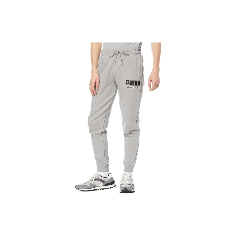 PUMA INTL Graphic Knitted Sweatpants Men Gray-2