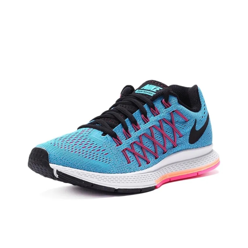 Nike Air Zoom Pegasus 32 Abrasion Resistant Low Top Running Shoes Women's Blue-2