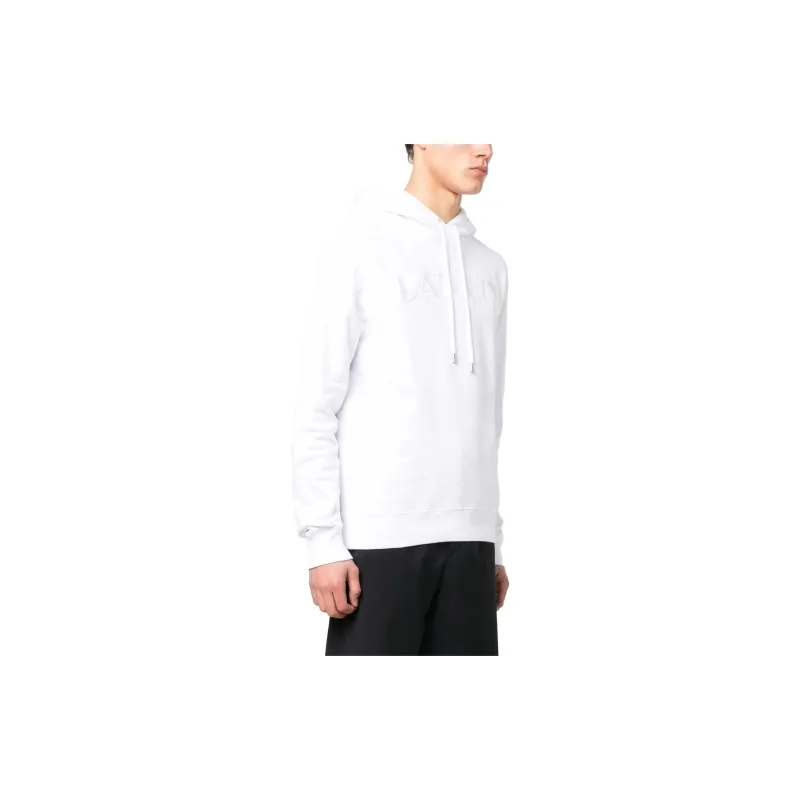 Lanvin Logo Embroidered Drawstring Hoodie-3
