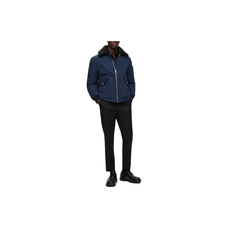 HUGO BOSS Jackets Men Navy Blue-2