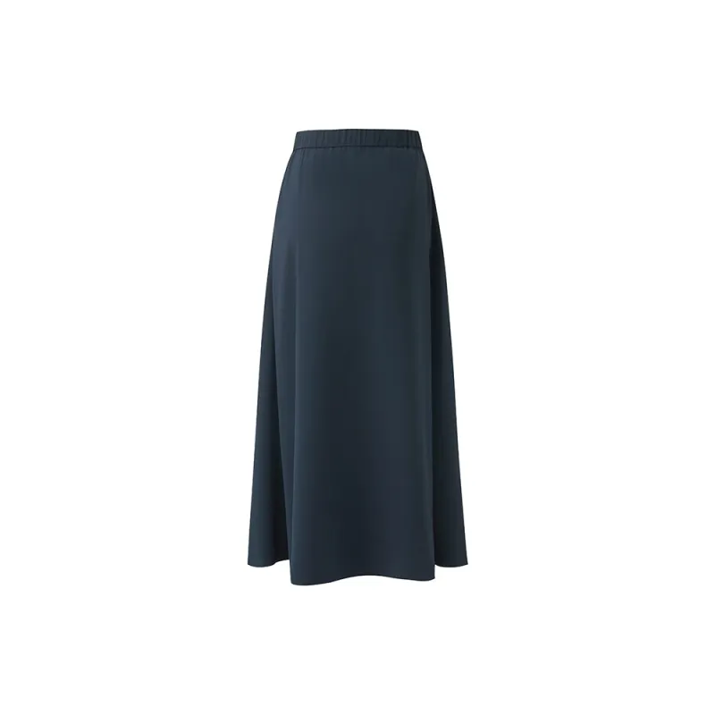 GOELIA Casual Long Skirt Women's Dark Royal Blue-1