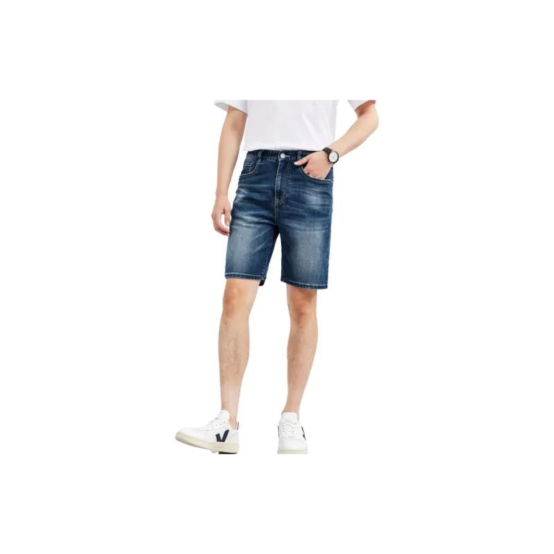 SEPTWOLVES Denim Shorts Men's Medium Blue-3