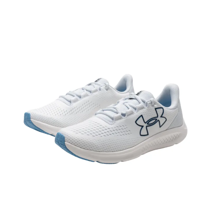 Under Armour Charged Pursuit 3 Durable Breathable Low Top Casual Running Shoes Men's White-1