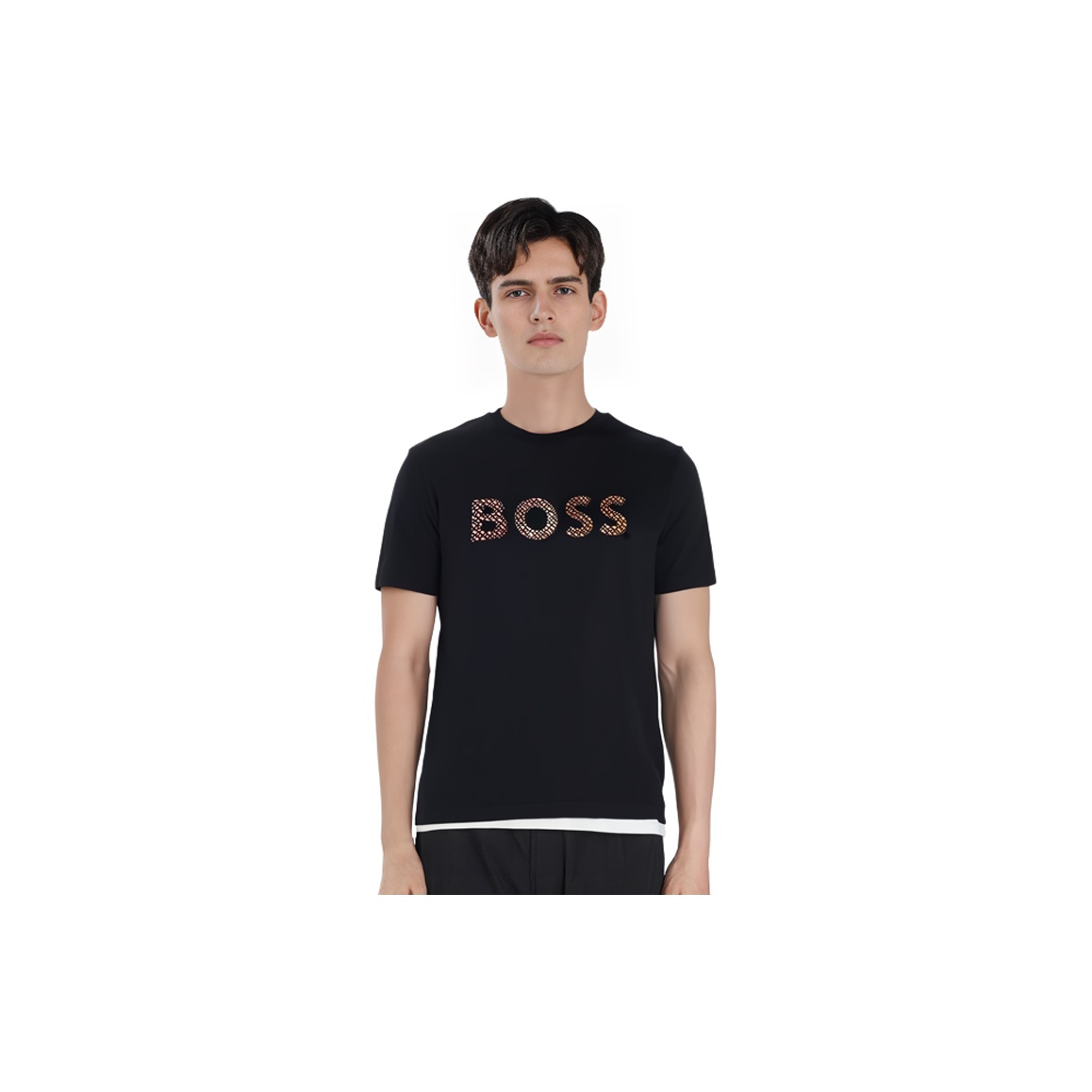 black and gold boss t shirt