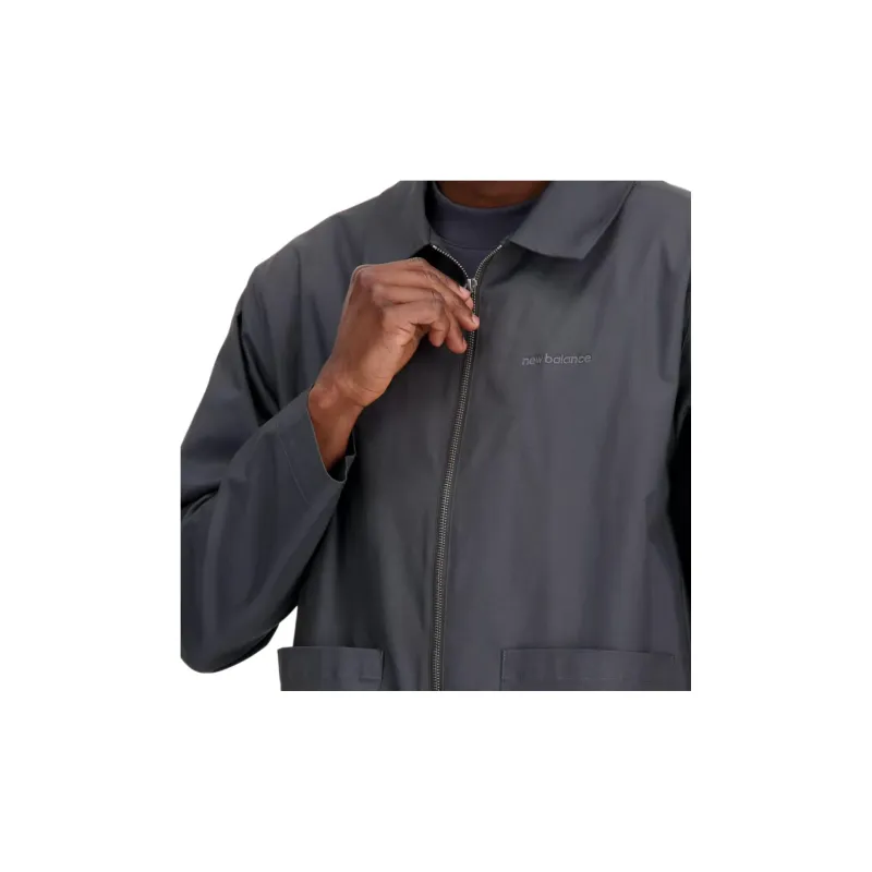 New Balance NB Athletic Linear Jackets & Coats Men's Gray-4