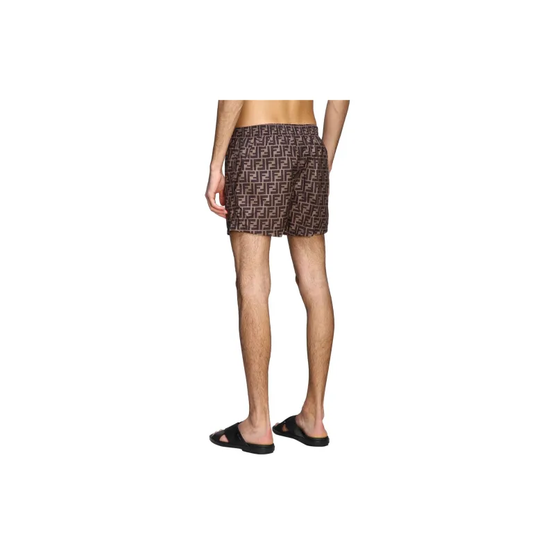 FENDI Ff Drawstring Swim Shorts-5