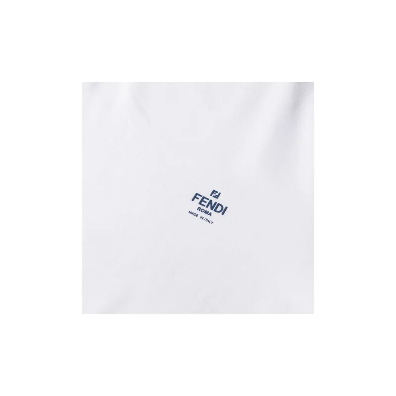FENDI T Shirts Men White-7