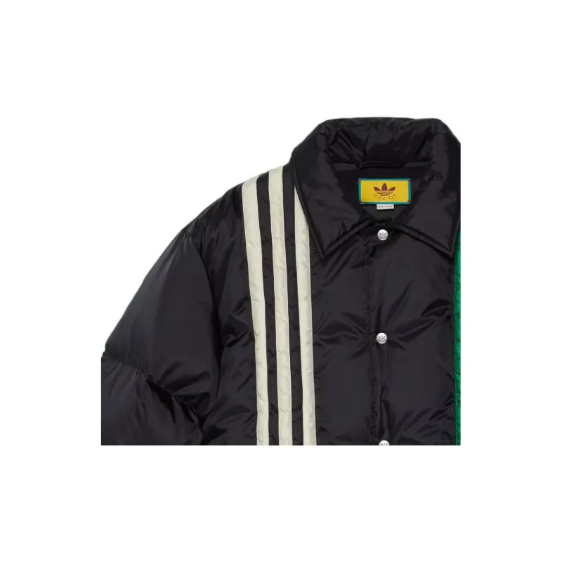 Adidas X GUCCI Adidas X GUCCI Co branded Series Puffer Jackets Men Black-1