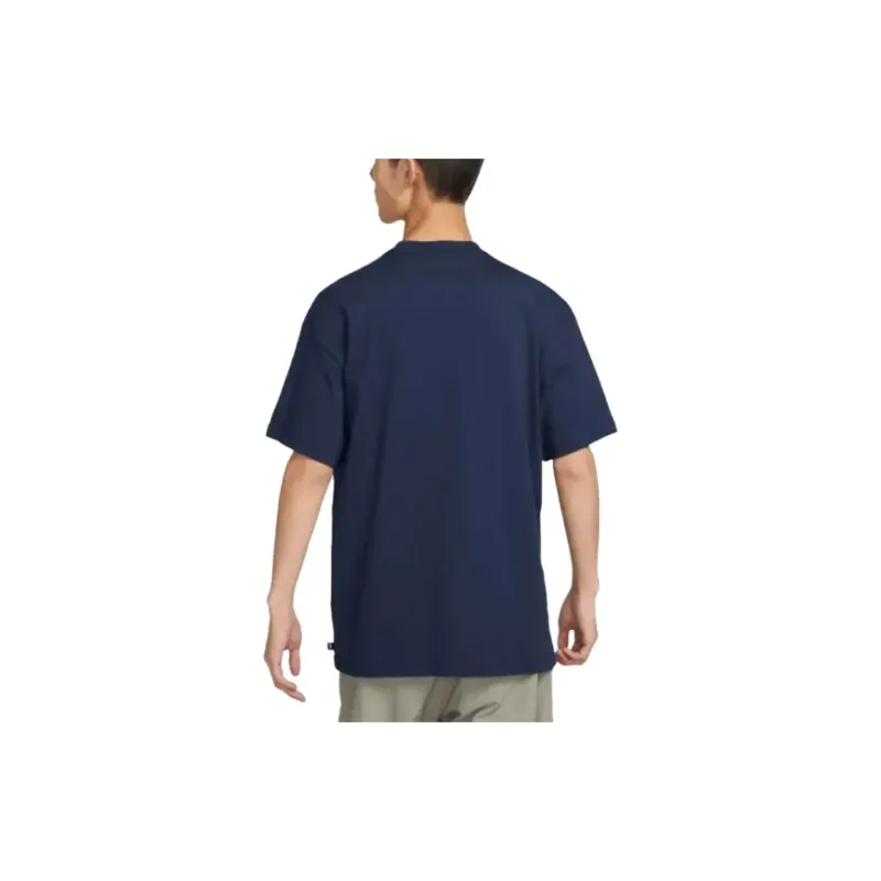 Nike T Shirts Men Navy Blue-2