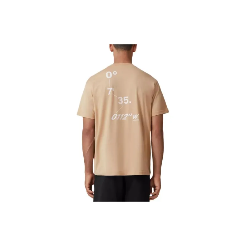 Burberry T Shirts Men Beige-2