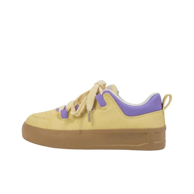 MINGKUANG Skateboard Shoes Women's Low Top Purple-0