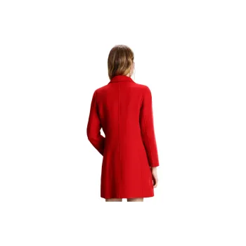 FENHONGMALI Coats Women's Red