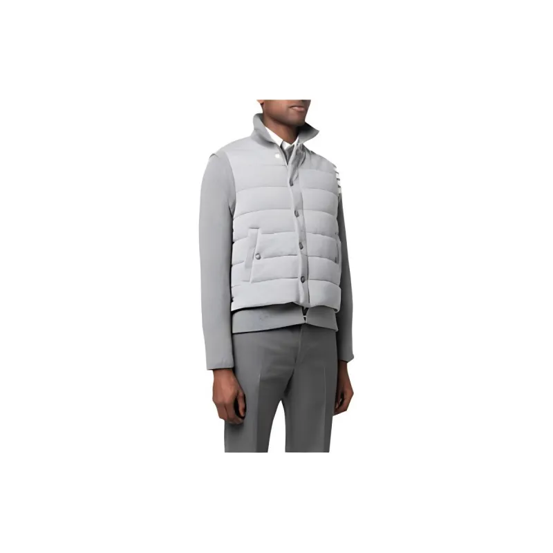 THOM BROWNE Padded Press stud Fastening Jacket-3