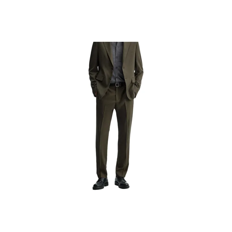 ZARA Suit Trouser Men Moss Green-2