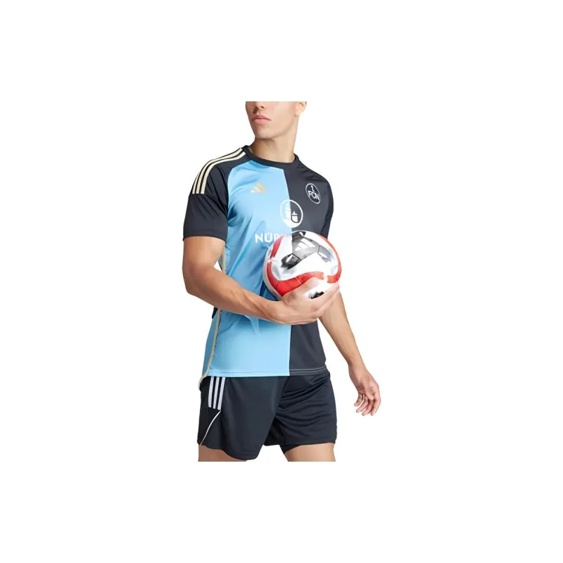 Adidas FC NÜRNBERG 23/24 THIRD JERSEY Soccer Jerseys Men's Black/Light Blue-4