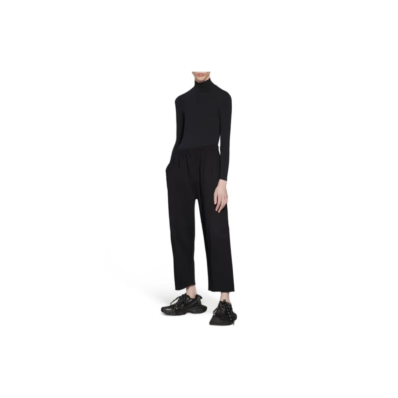 Balenciaga SS23 Knitted Sweatpants Regular Fit Unisex Black-2