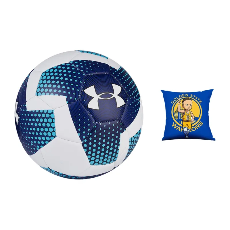 Under Armour Size 5 Soccer TPU Machine Stitched Soccer Ball Unisex Blue, White, Multicolor-3