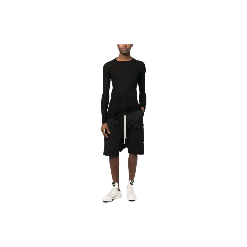 RICK OWENS Casual Shorts Men Black-1