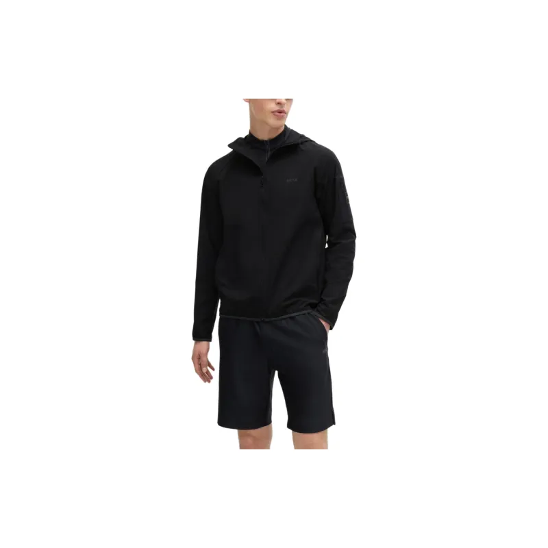 HUGO BOSS Logo Patch Hooded Jacket-2