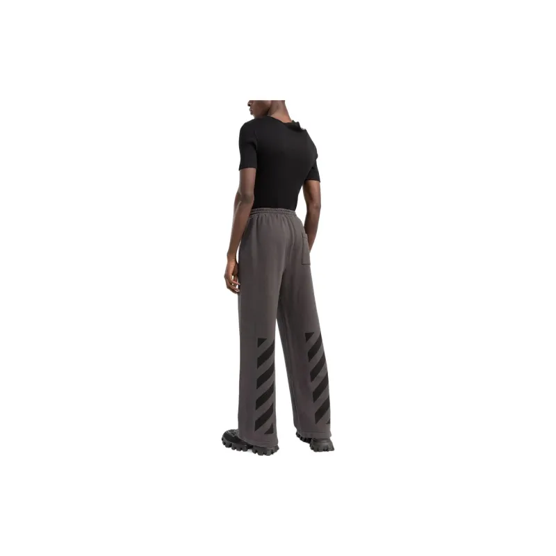 OFF-WHITE Wide-leg Cotton Track Pants-2