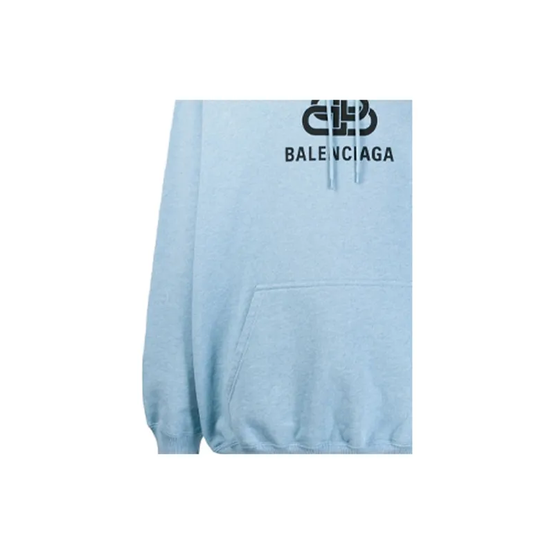 Balenciaga FW19 Sweatshirt Unisex Light Blue-5