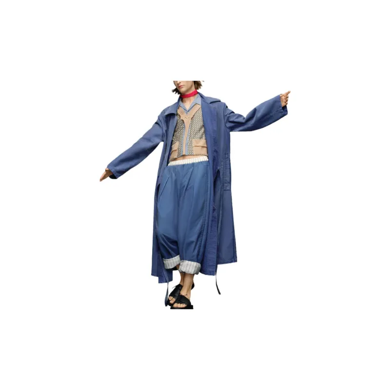 Maison Margiela Coats Men Blue-1