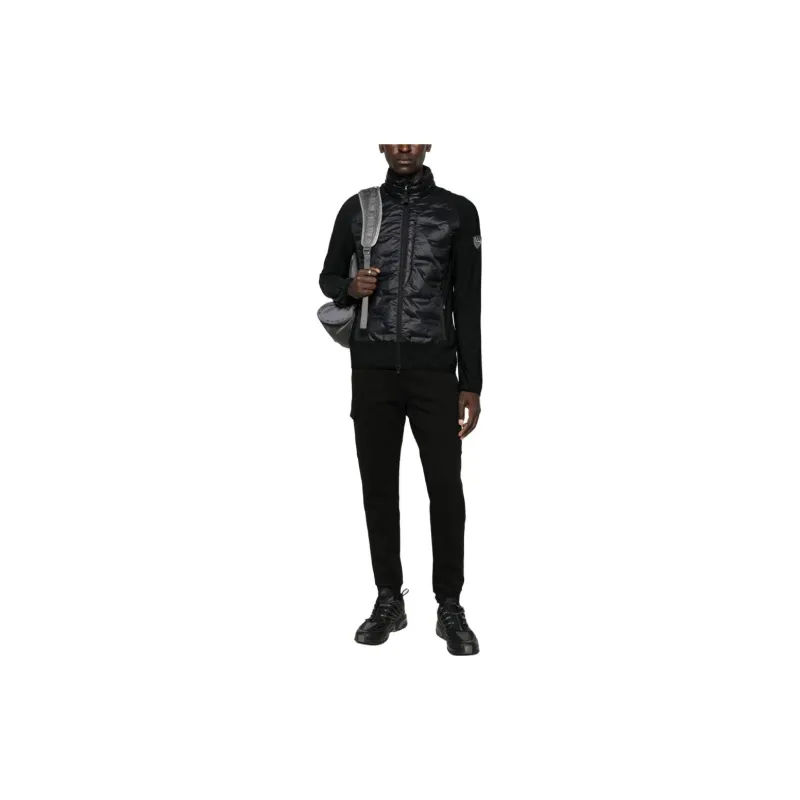 EMPORIO ARMANI EA7 Knitted Sweatpants Men's Black-1