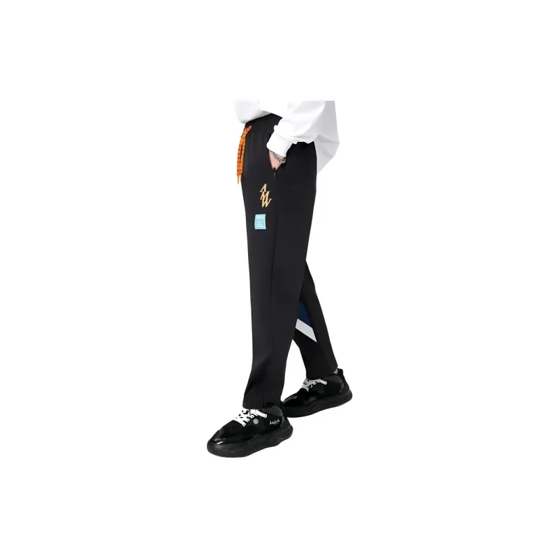 FILA FILA X MIHARA YASUHIRO Knitted Sports Pants Men's Jet Black-3