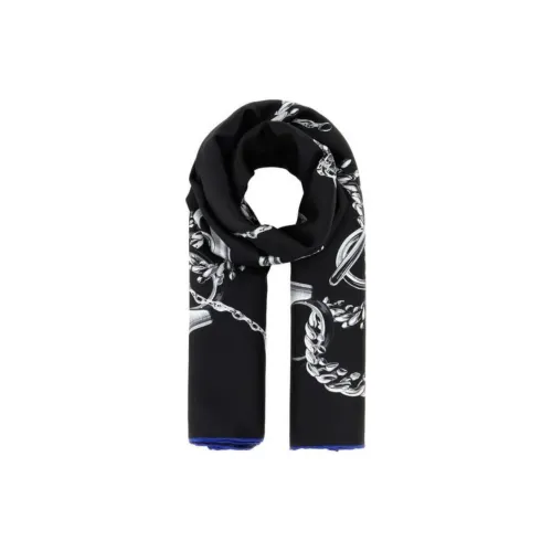 Burberry Knight Hardware-Printed Finished-Edge Scarf