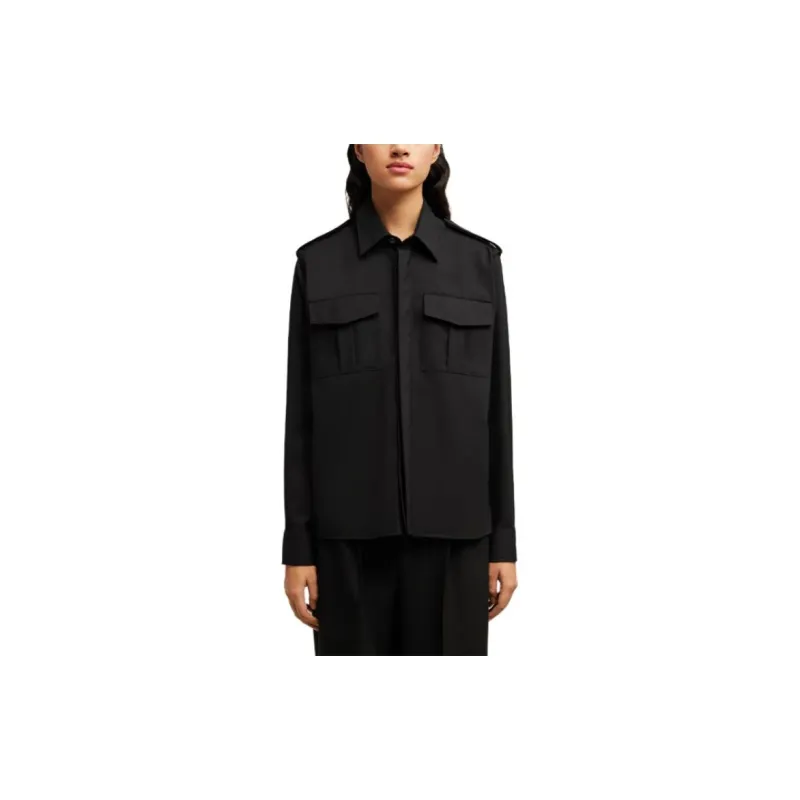AMIPARIS Concealed Fastened Military Shirt-8