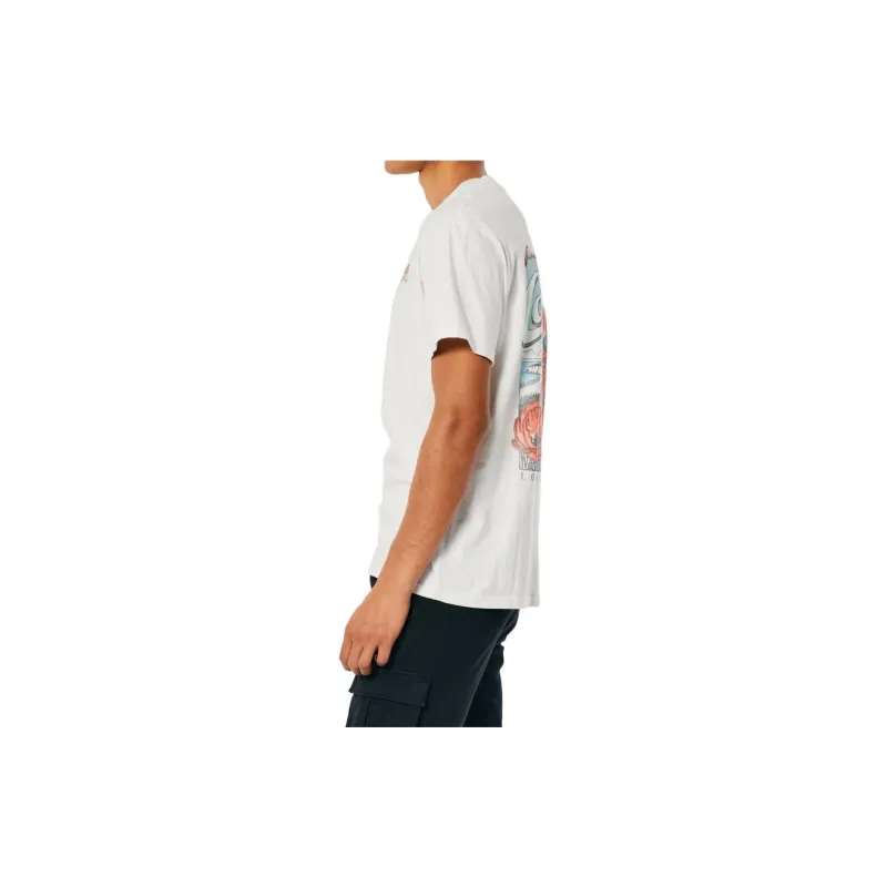 Hollister T Shirts Men Ivory California-3