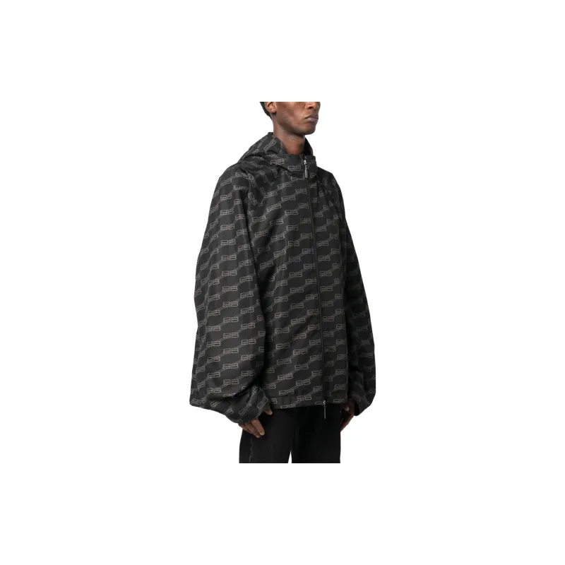 Balenciaga Bb Monogram Lightweight Jacket-3