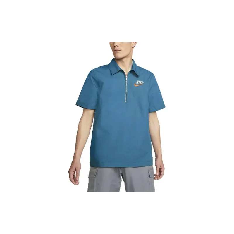 Nike Polo Shirts Men Blue-3